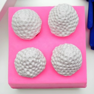 Strawberry silicone mold Fondant chocolate cake mold DIY chocolate decoration baking tool