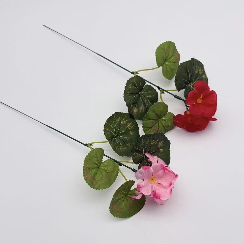 Cross-Border Dropshipping of Popular Artificial Single-Stem Geranium Flowers for Furniture, Outdoor Decoration, and Wedding Arrangements Cross-Border Dropshipping of Popular Artificial Single-Stem Geranium Flowers for Furniture, Outdoor Decoration, and Wedding Arrangements