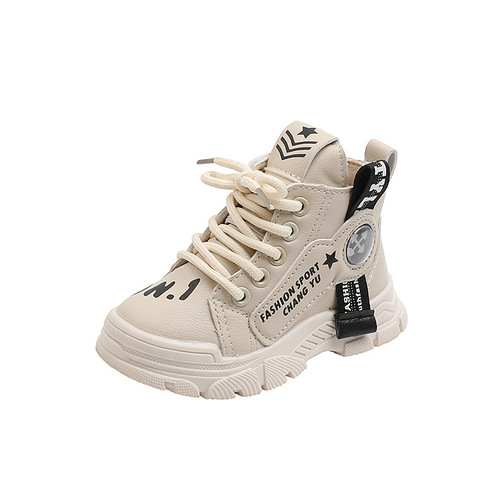 Children's Martin boots spring and autumn new style boys' casual boots Korean style trendy high-top sneakers fashion short boots wholesale