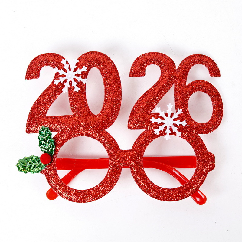 Explosiones transfronterizas de decoraciones de Navidad gafas para adultos niños regalos de Navidad festivos marcos de gafas al por mayor