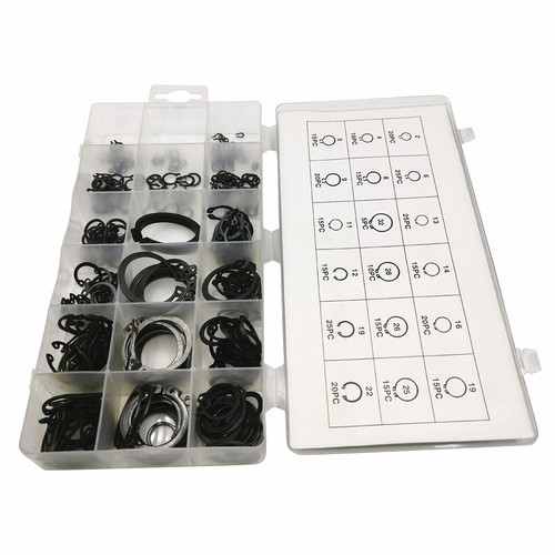 300PC circlip open retaining ring 2-20 hardened C-shaft hole with open outer clip inner buckle circlip set