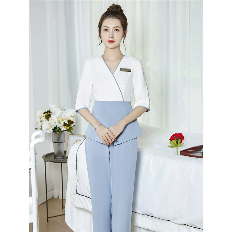 Бесплатная доставка Kangkang рабочая одежда женский весенний и осенний элитный салон красоты для управления кожей педикюр