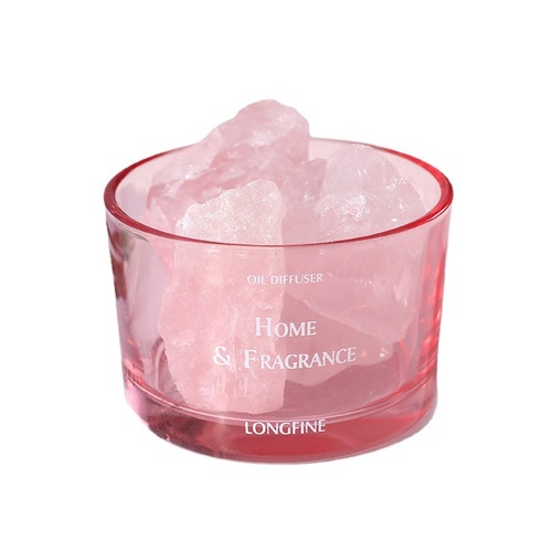 Fireless aromatherapy diffusion stone crystal stone with luminous base light fragrance household essential oil fragrance ornaments crystal stone aromatherapy