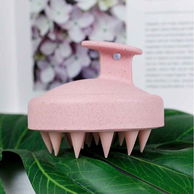 Fábrica al por mayor Maiji paja de silicona champú cepillo Amazon cabeza masaje garra cuero cabelludo limpieza masaje peine en stock