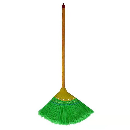 Wholesale ribbed broom sweep the floor sweep water sturdy and durable broom sanitation workers rural household broom does not stick to hair