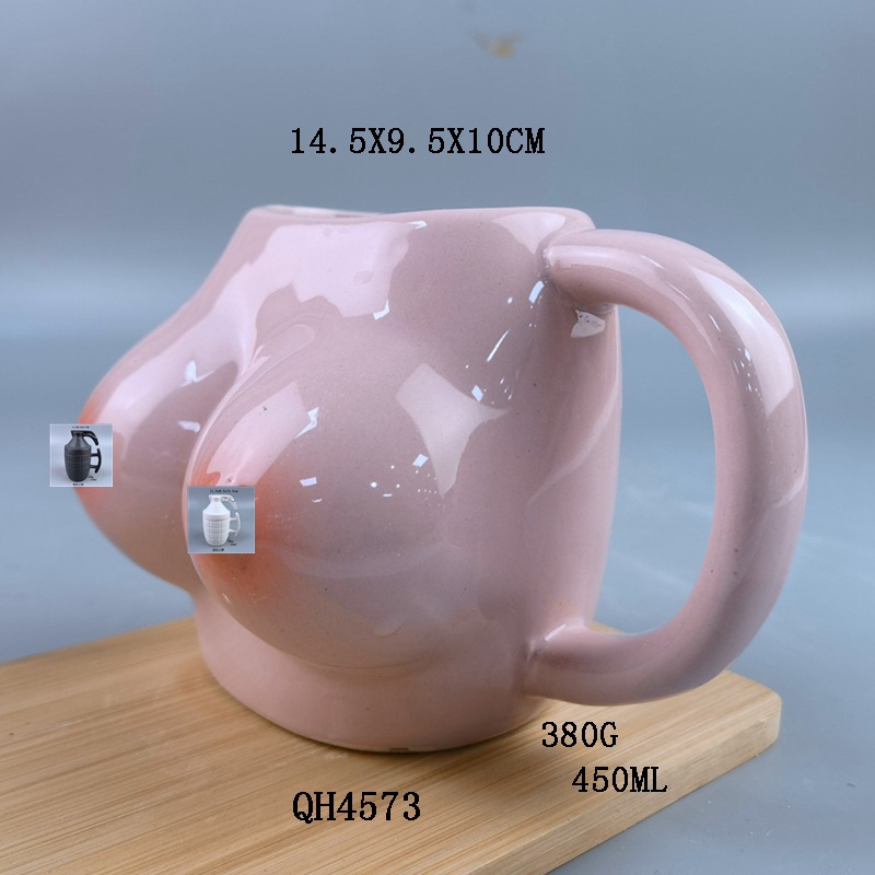 Taza de pecho de cuerpo humano de personalidad creativa nórdica de estilo ins Taza de cerámica Taza de café Arte corporal Taza de agua pequeña transfronteriza
