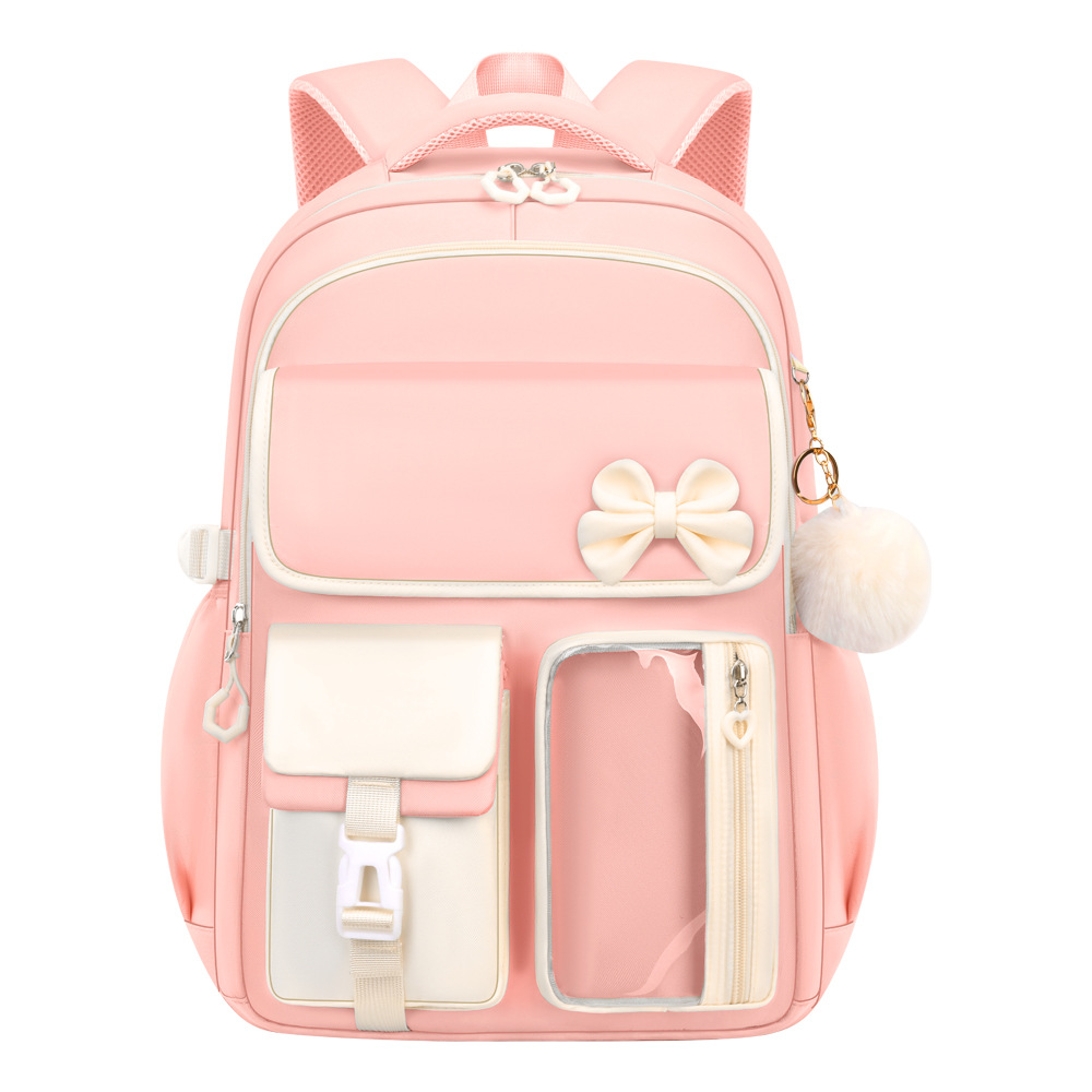 Amazon Best-selling High-capacity Bow Tie Three-piece Set Schoolbag for Girls, Junior and Senior High School and College Students, Backpack