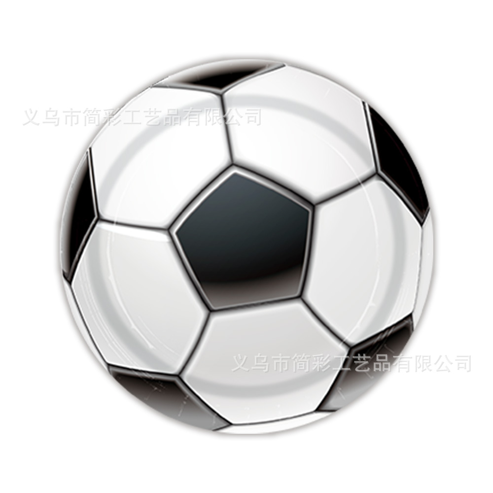 Nuevo transfronterizo Copa del Mundo de fútbol fiesta decoración de artículos de papel bandeja toallas de mesa set de diseño de escena de fiesta