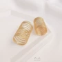 包金绕线批花手工戒指圈
