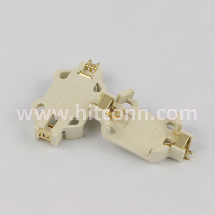 CR2032-6-2AU电池座，直插电池座白色，贴片电池座，纽扣电池座