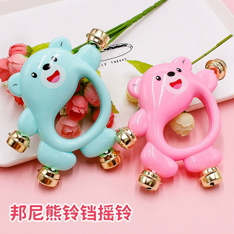 Grabber, cartoon beanbag, small bell for new born for baby, appeases smart toy, with little bears, 0-3 years