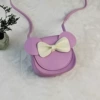 With bow, purple