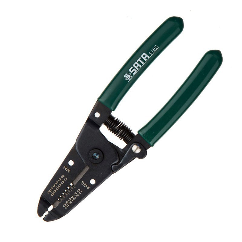 世达91201电工剥线钳拨线钳电缆剥皮器7寸剥皮钳