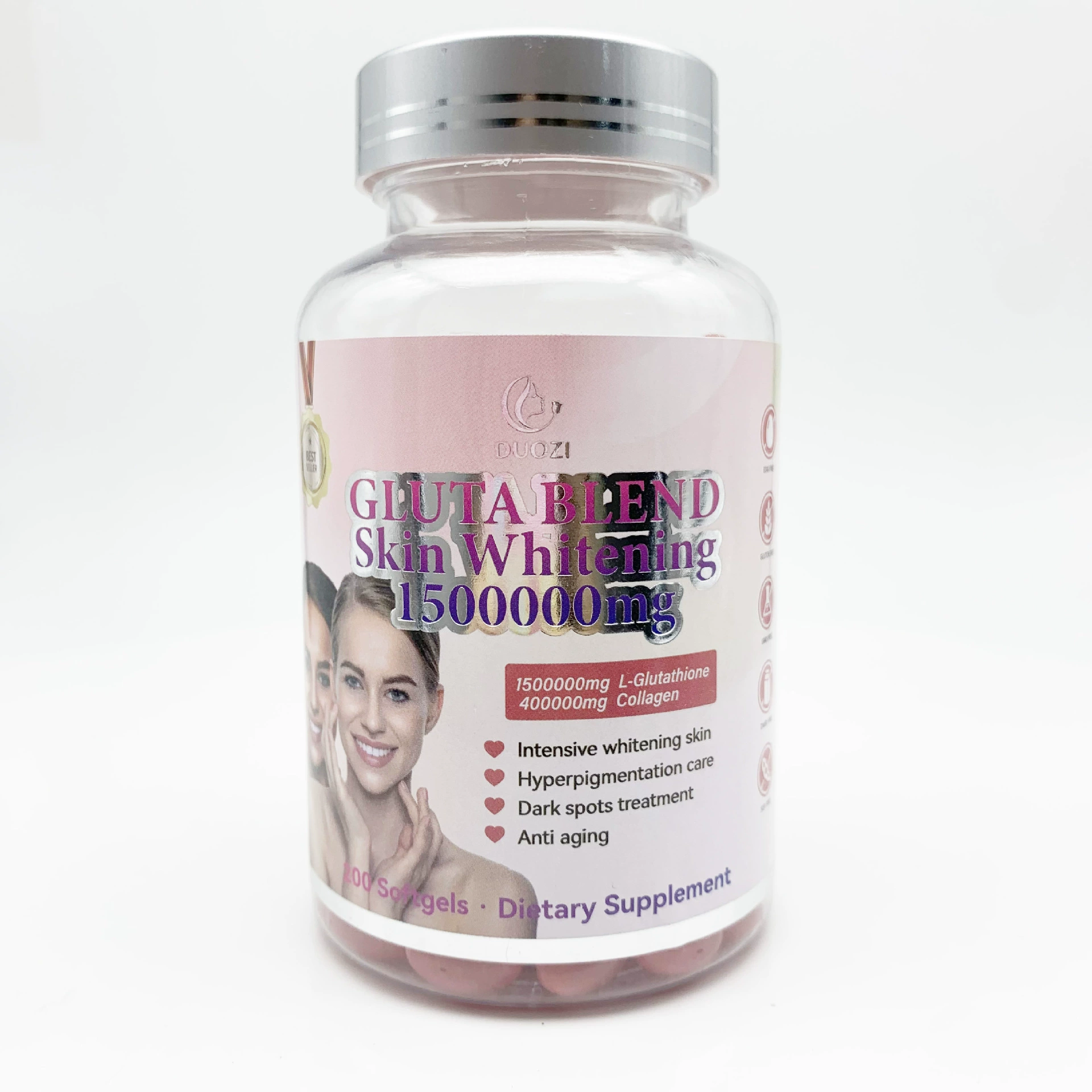 Трансграничная поставка 1500000 мг капсулы 200 капсул глутатион luxury-glutathione