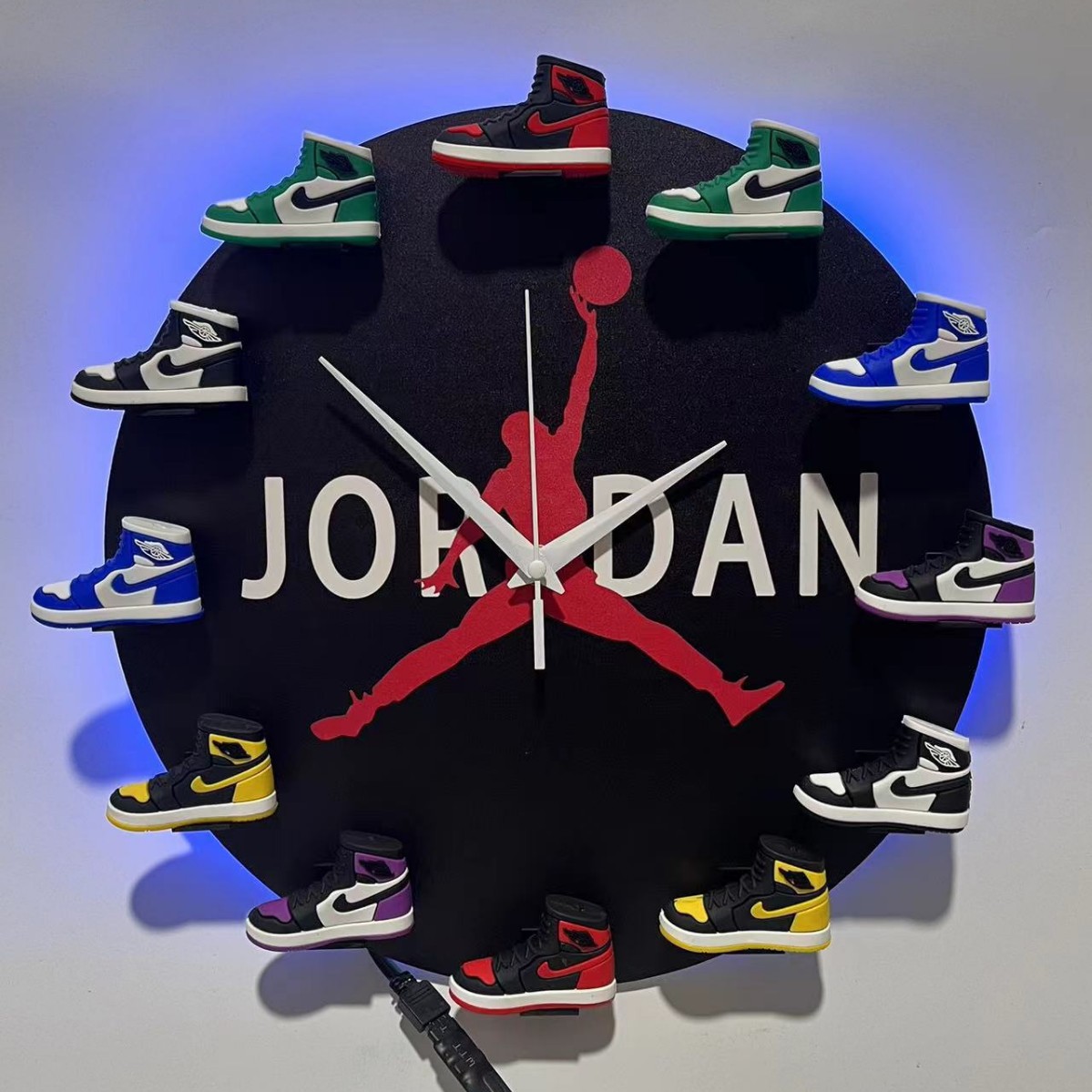 Black Jordan with lights