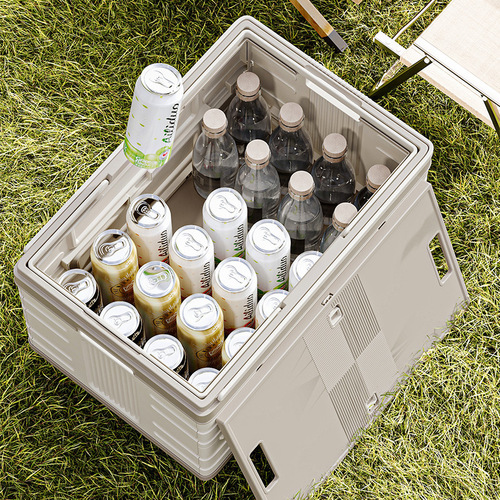Storage Box Outdoor Camping Folding Box Car Backseat Storage Camping Gear Portable Lightweight Storage Car Backseat