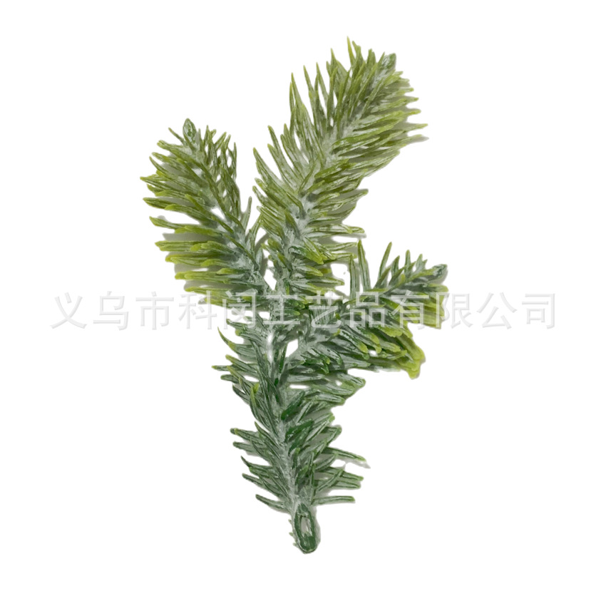 Fuente de fábrica aguja de pino de simulación aguja de pino de dos colores decoración de árbol de Navidad accesorios de guirnalda aguja de pino blanco material suave de alta calidad image 8
