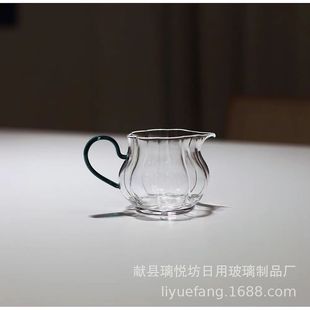 "Petal Tail Cup" High Borosilicate High Permeable Glass Breaking Water, Heat Resistant Dripping Water