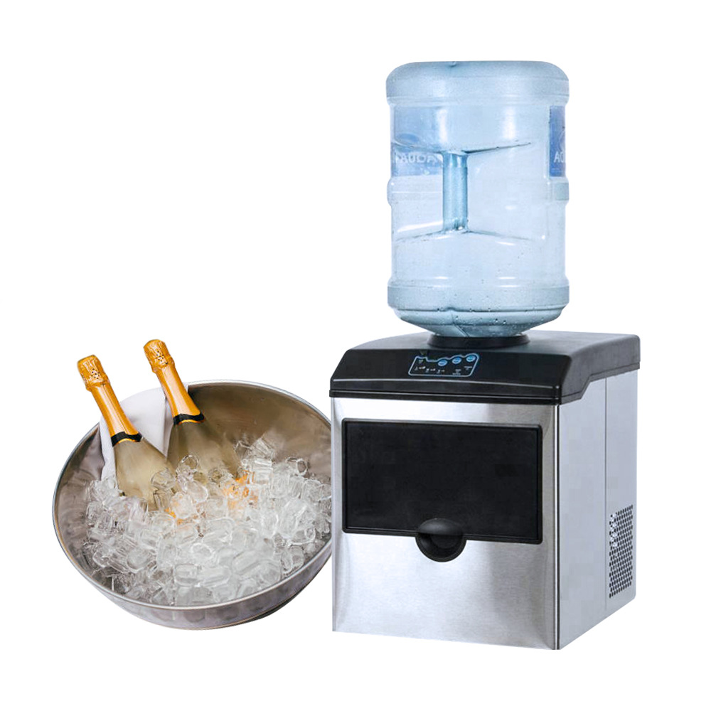外贸优惠冰块制造机子弹冰制冰机开关自动清洁商用饮水机式制冰机