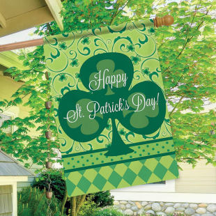Amazon New St. Patrick's Day Garden Flag Outdoor Venue Layout Flag Courtyard Party Decoration Trick