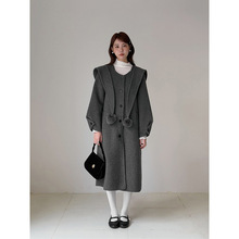 【留洋千金 帽子披肩】歌铭双面羊毛呢子大衣女冬季长款外套N792C
