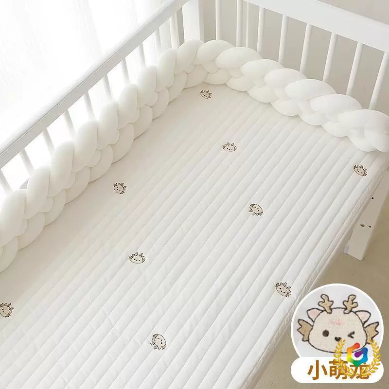 Crib, quilted sheet, children's mattress for side table, increased thickness
