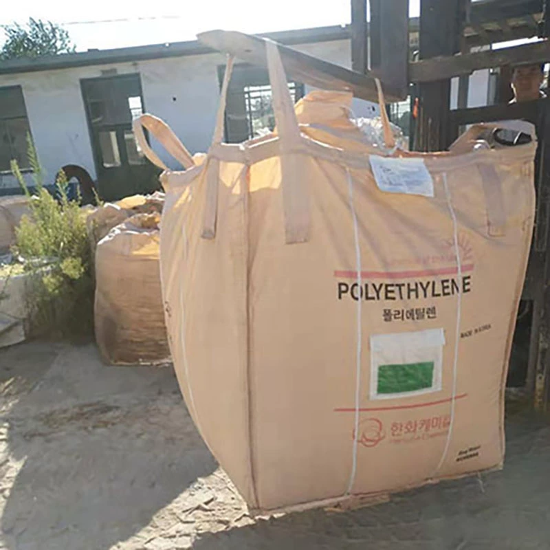 90*90*130 желтый мешок-контейнер для транспортировки и хранения с верхним и нижним маленькими отверстиями, б/у тоннажный мешок