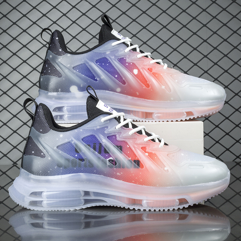 Coconut zapatos de los hombres de malla transpirable zapatilla de deporte ocasional de los hombres aumento de la altura del todo partido cojín de aire inferior suave papá zapatos de moda al por mayor