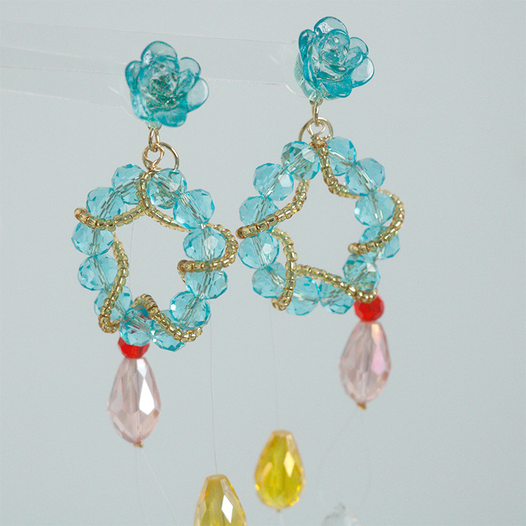 Genuine design fresh cute earrings with tassels