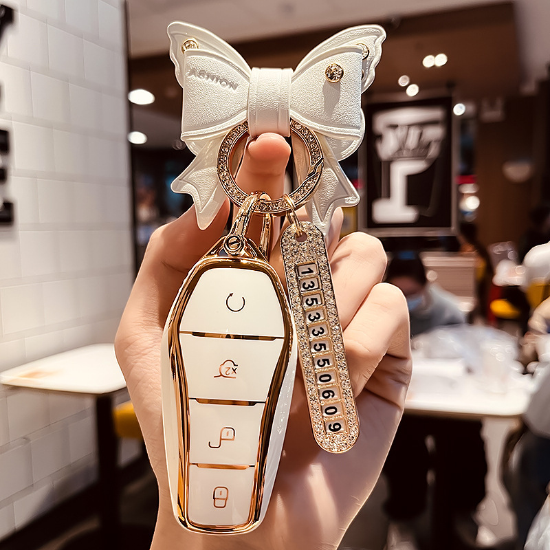 専用比亜迪自動車キーセット元pro秦plus dmi新エネルギーevイルカd 1包e 2ボタンe 3殻女|undefined