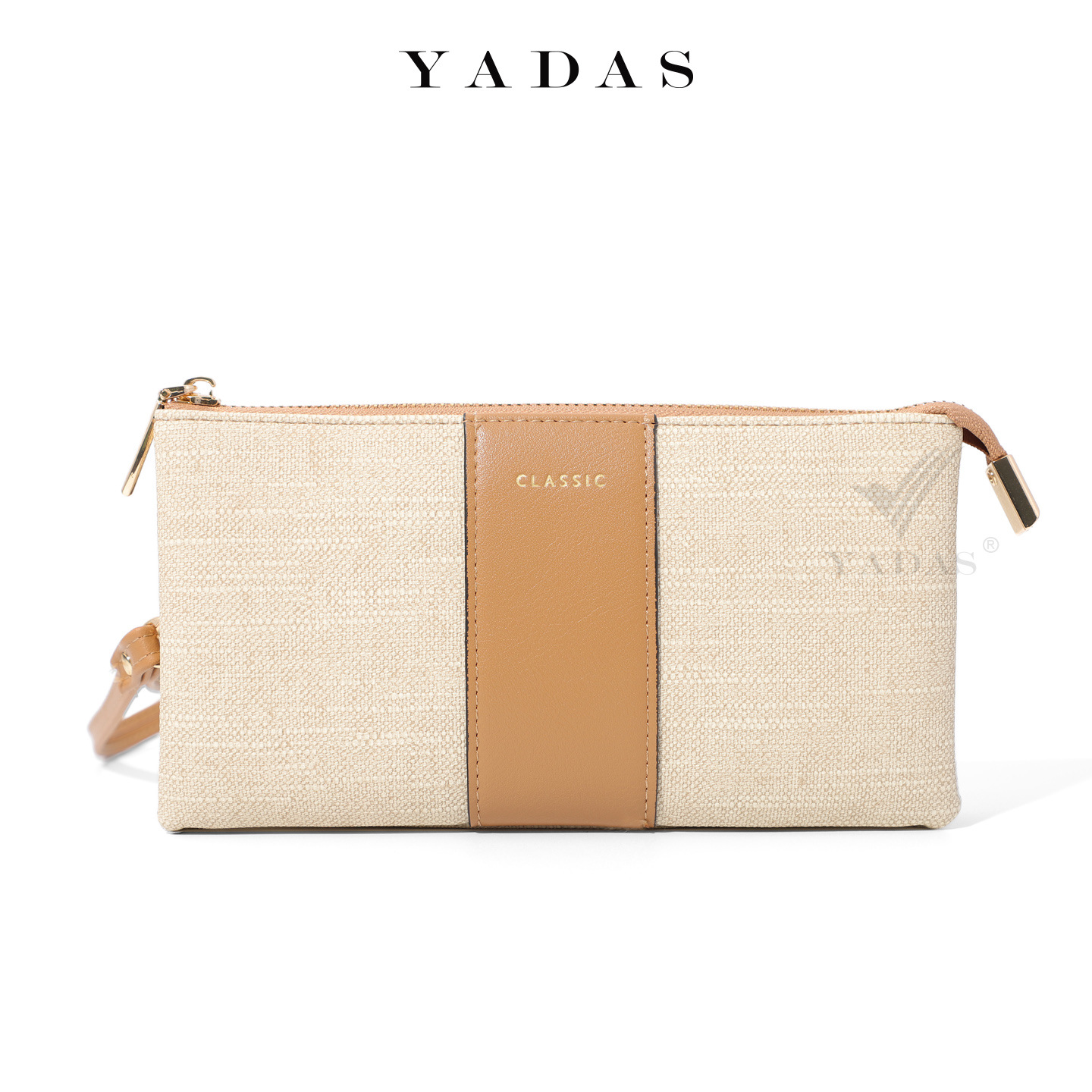 Nueva cartera coreana YADAS bolso de teléfono móvil de gran capacidad pulsera de moda ultra delgada bolso de cambio de plata