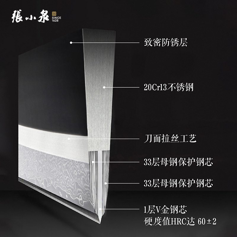 Zhang Xiaoquan ダマスカス鋼包丁家庭用シャープスライスナイフ野菜切断ナイフ公式旗艦店正規品|undefined