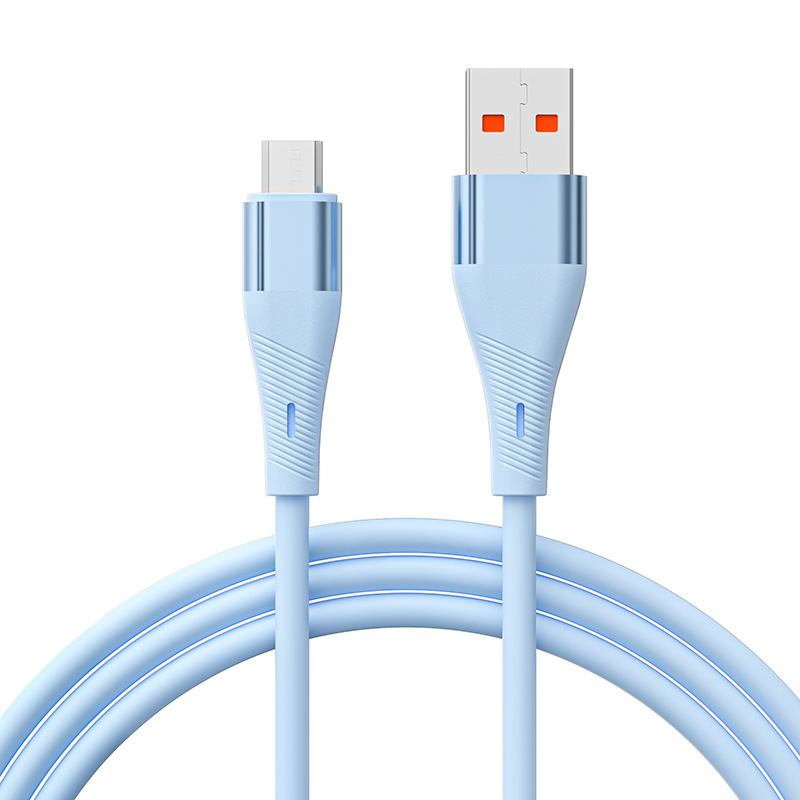 肌に優しい液体シリコーンデータケーブル 6A 超高速充電 Apple Huawei Android 携帯電話充電ケーブル 100 ワットに適しています|undefined