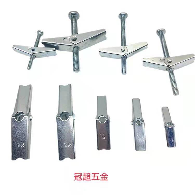 兰花夹 铁飞机膨胀螺丝M3-M10公制伞型空心砖墙用兰花夹螺丝