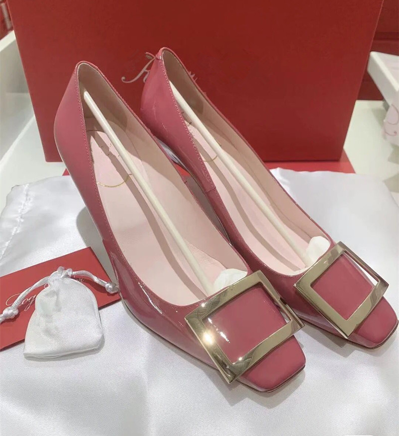 장미 얇은 뒤꿈치 7cm