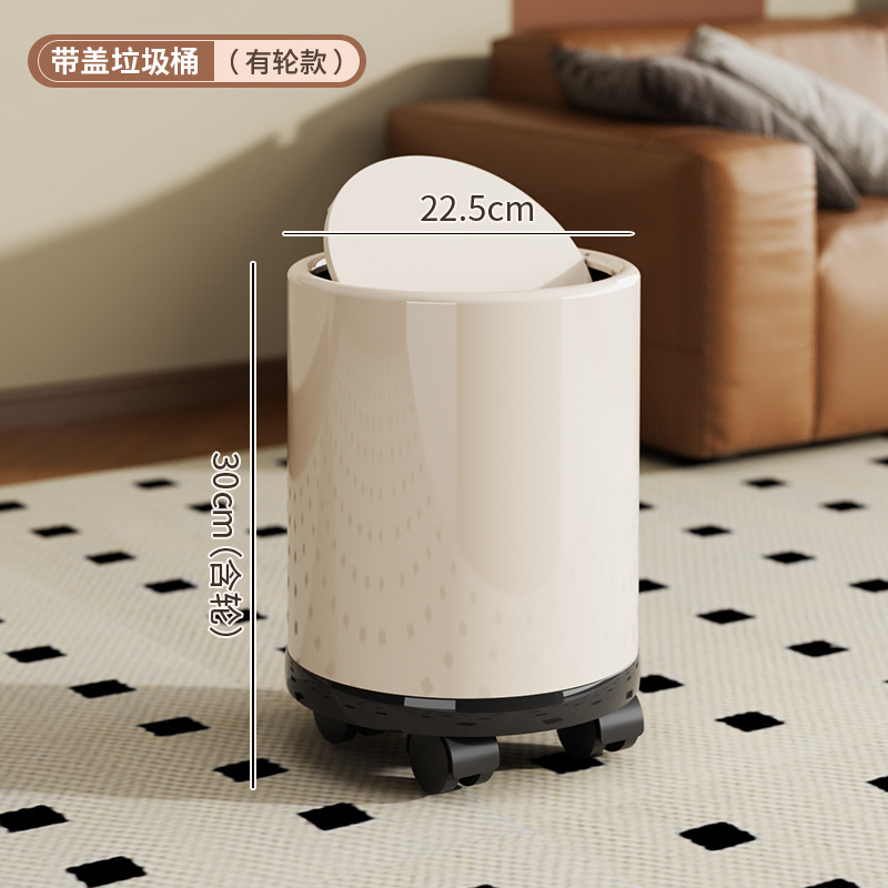 家庭用寝室やバスルーム用の車輪付きゴミ箱、軽くて豪華なリビングルーム用ゴミ箱、見栄えの良いお祝い用の大きな紙バスケット|undefined