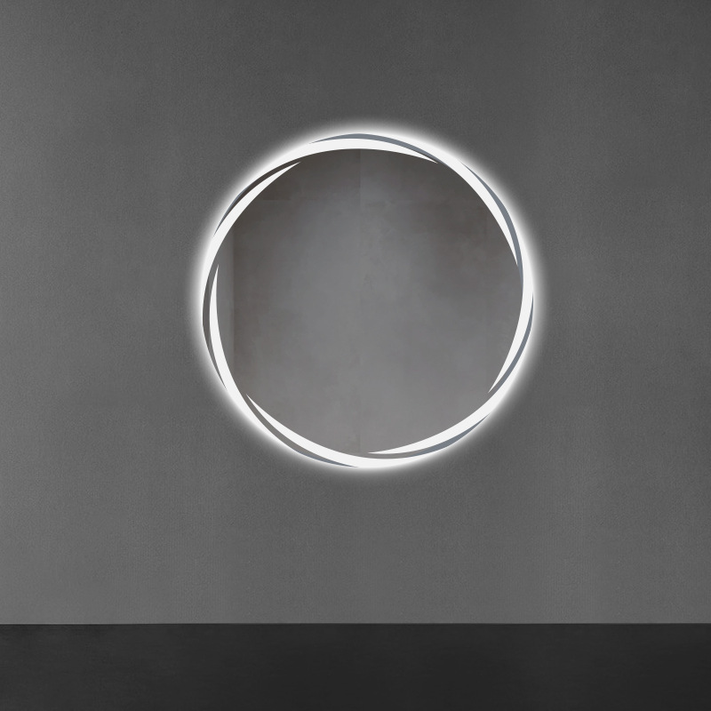 Espejo inteligente espejo de baño espejo de inodoro led luminoso hotel de alta definición niebla de inducción humana espejo de tocador