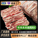 去骨羊排肉排腹肉冷冻穿串烤串烧烤食材工厂批发羊肋排肉羔羊排肉