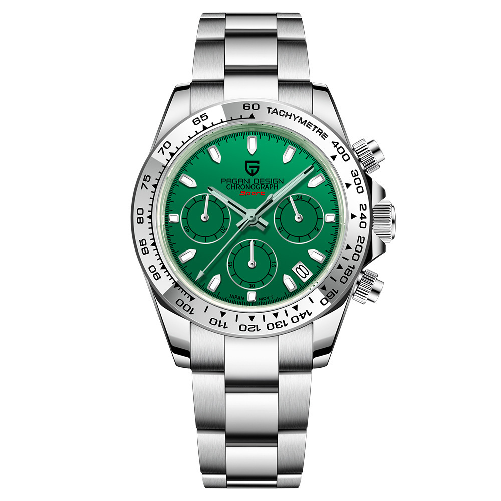 Bojiani Pagani diseño reloj de hombre multifunción cronógrafo reloj de cuarzo para hombre PD1727