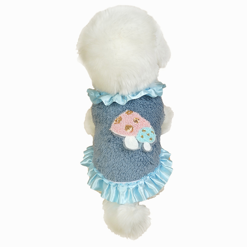 New flannel milk dog clothes teacup dog born small milk dog cat pet…