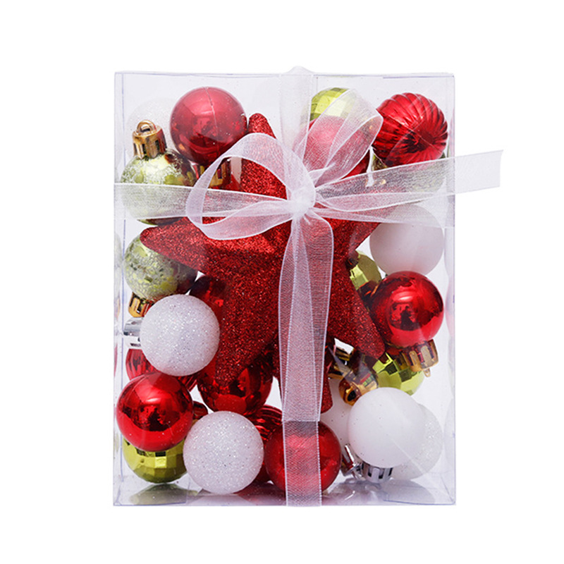 Bola de Navidad árbol de Navidad adornos de decoración colgante de bola de colores accesorios de material de Navidad DIY decoración de Navidad al por mayor