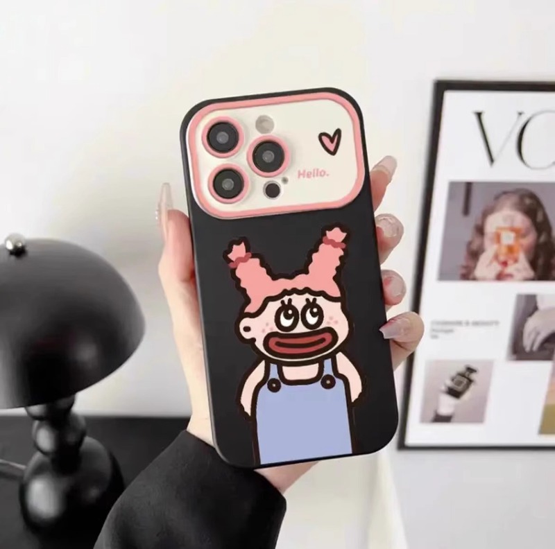 面白くて可愛いカップル向け、Apple 17、12mini、新作ウィンドウ、15plus、7、14plus、16E対応のスマホケース、卸売販売。|undefined