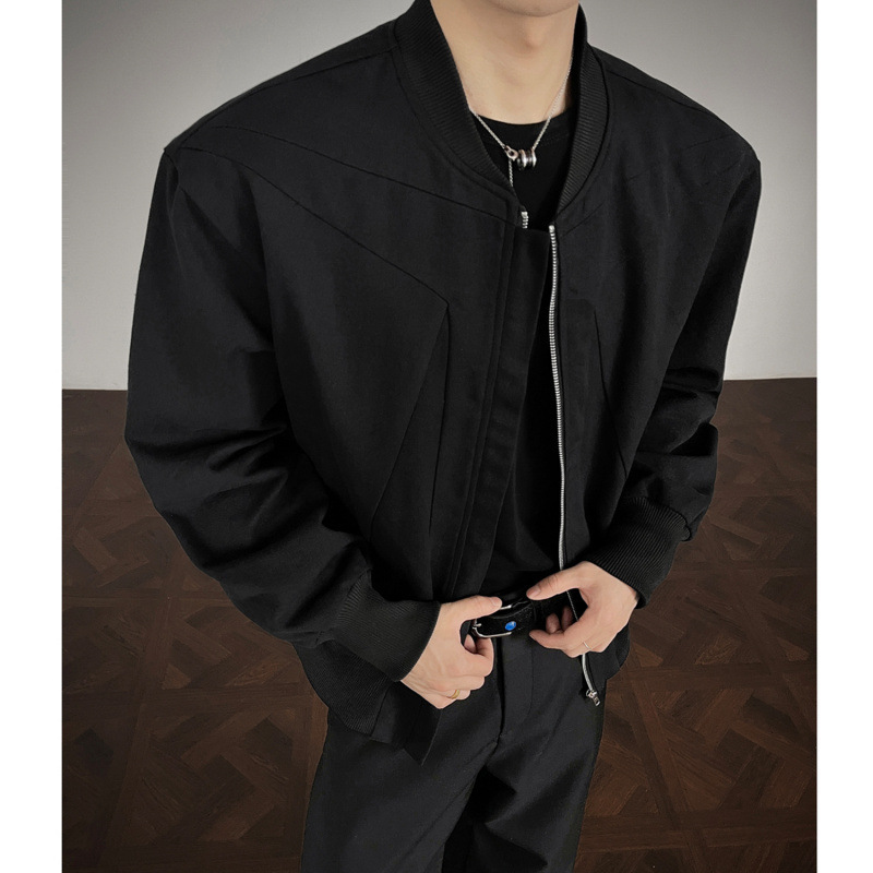 Real Shot Model Picture Heavy Deconstructed Tailoring Design Distressed Washed Jacket Tough Guy Coat Men H1137 Special 558