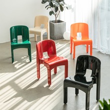 中古椅子北欧风网红餐厅塑料椅简约咖啡店奶茶店靠背复刻餐椅厂家