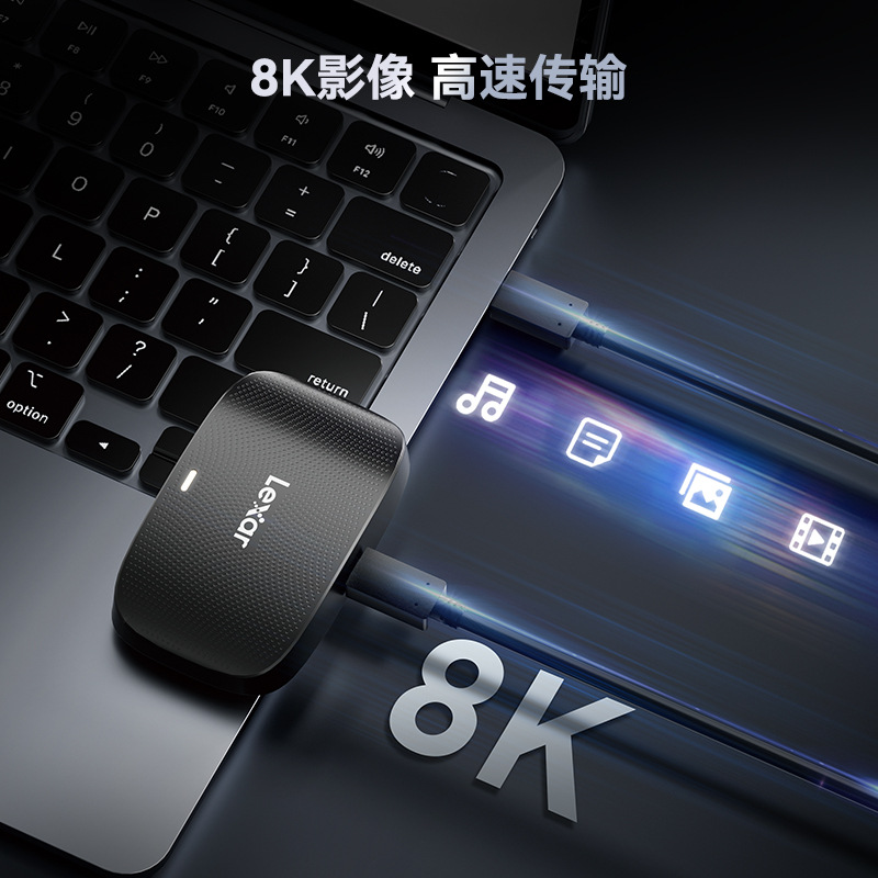 雷克沙CFE双卡读卡器RW520二合一Type-C接口cfexpress-B/SD卡适用
