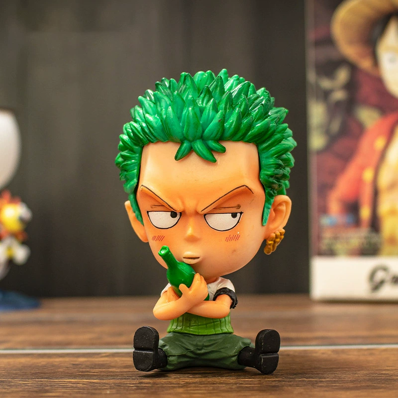 Q версия One Piece Datou Luffy Sonjo Bayes Emperor Doll Doll Blind Anime Swing Pack wholesale