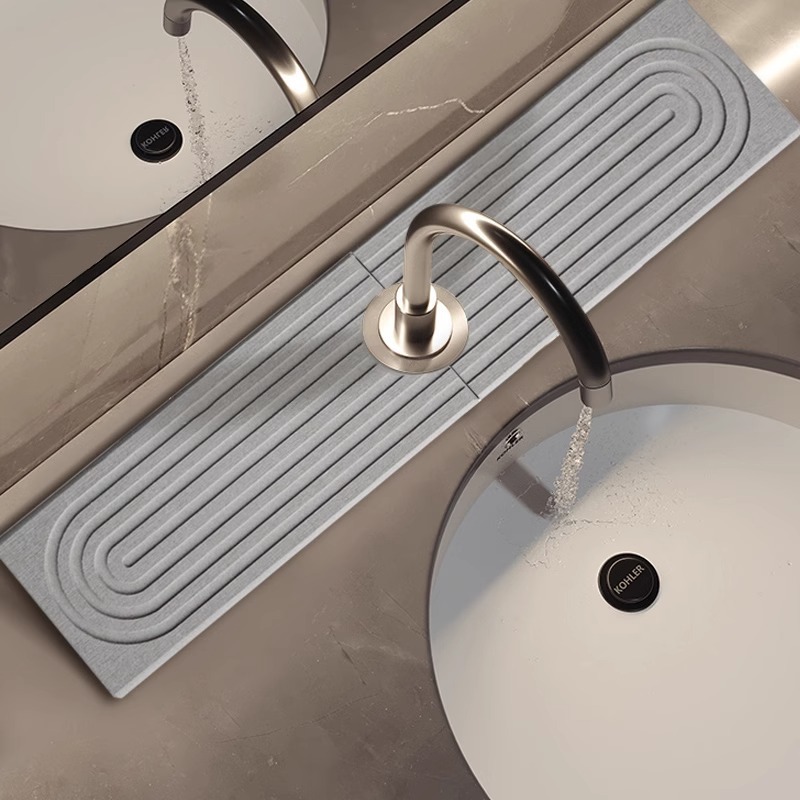 라이트그레이 직사각형 (60*10*0.9 원형구멍 6.5cm)