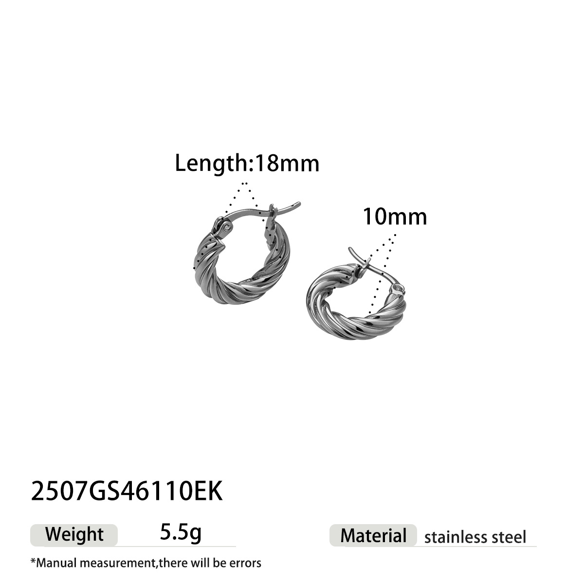 TENA Europa y los Estados Unidos venta caliente de anillo de acero inoxidable de acero de titanio de moda de diseño lineal pernos de orejas joyas transfronterizas