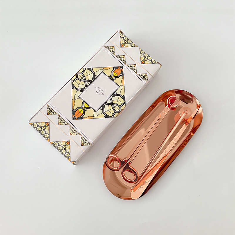 Conjunto de herramientas para velas de aromaterapia - Diseño moderno simple, incluye cortador de vela de acero inoxidable, extintor de vela y encendedor, venta al por mayor
