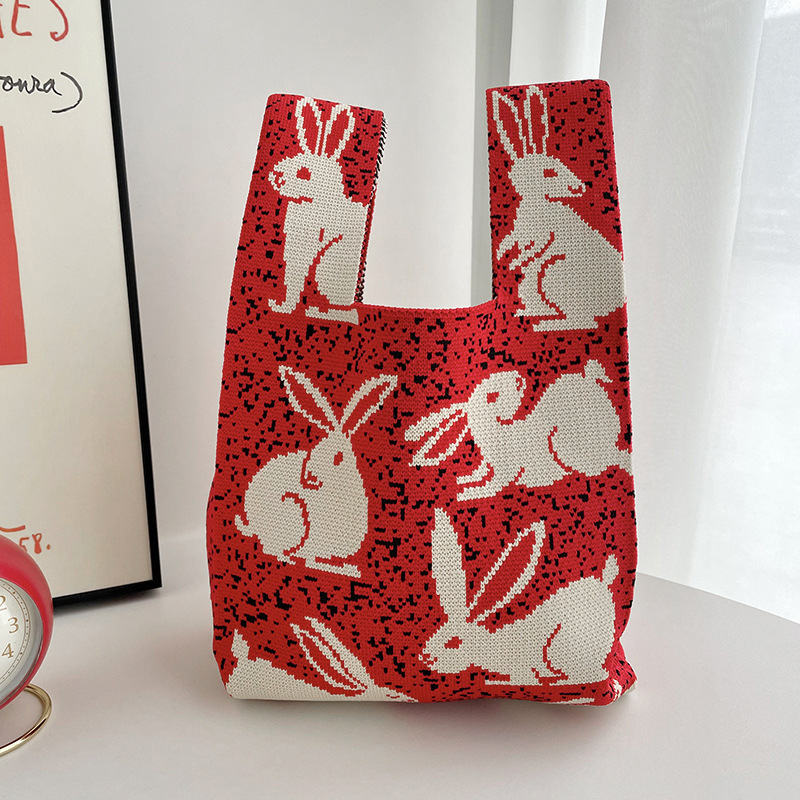 Bolsos, diseño de nicho femenino, bolso de punto personalizado, bolso tejido de un solo hombro de punto de todo fósforo, bolso de mano, bolso de mano